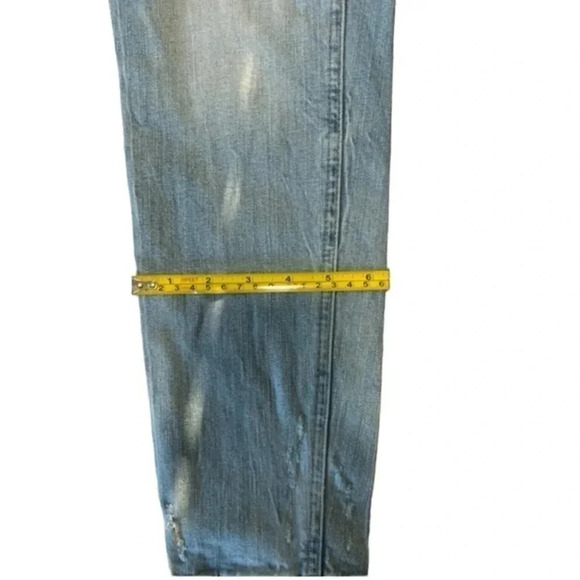 Zara distressed Jeans light‎ wash size 32 EUC - Picture 7 of 12